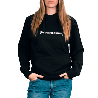 Concordium Black Hoodie with Double-Sided Logo