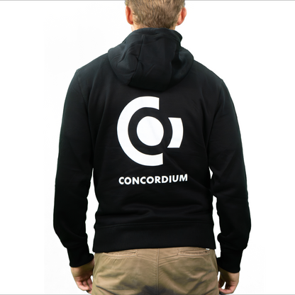 Concordium Black Hoodie with Double-Sided Logo